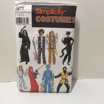 Simplicity 8871 Size xs-xl Misses Mens Teens Costume Robe Top Pants Hat Ears - £10.12 GBP