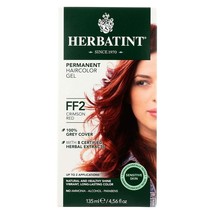 NEW Herbatint Permanent Hair Dye Color Gel - FF2 - Crimson Red Haircolor - £19.58 GBP