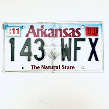 2016 United States Arkansas Natural State Passenger License Plate 143 WFX - $242.68 MXN
