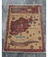 Small Afghan War Rug - Traditional 2x3 Handmade Area Rug - £146.92 GBP