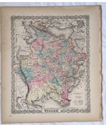 Antique Atlas Map RUSSIA No 21, 1855 Colton World Maps + - €42,99 EUR