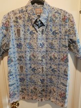 Reyn Spooner Commerative Classic L Fish, Hula Girl, Surf, Hawaiian Aloha Shirt  - £30.86 GBP