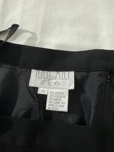 Ann May & Co Women's Black Rear Zipper Double Slits Pull-On Pencil Skirt Size 14 image 3