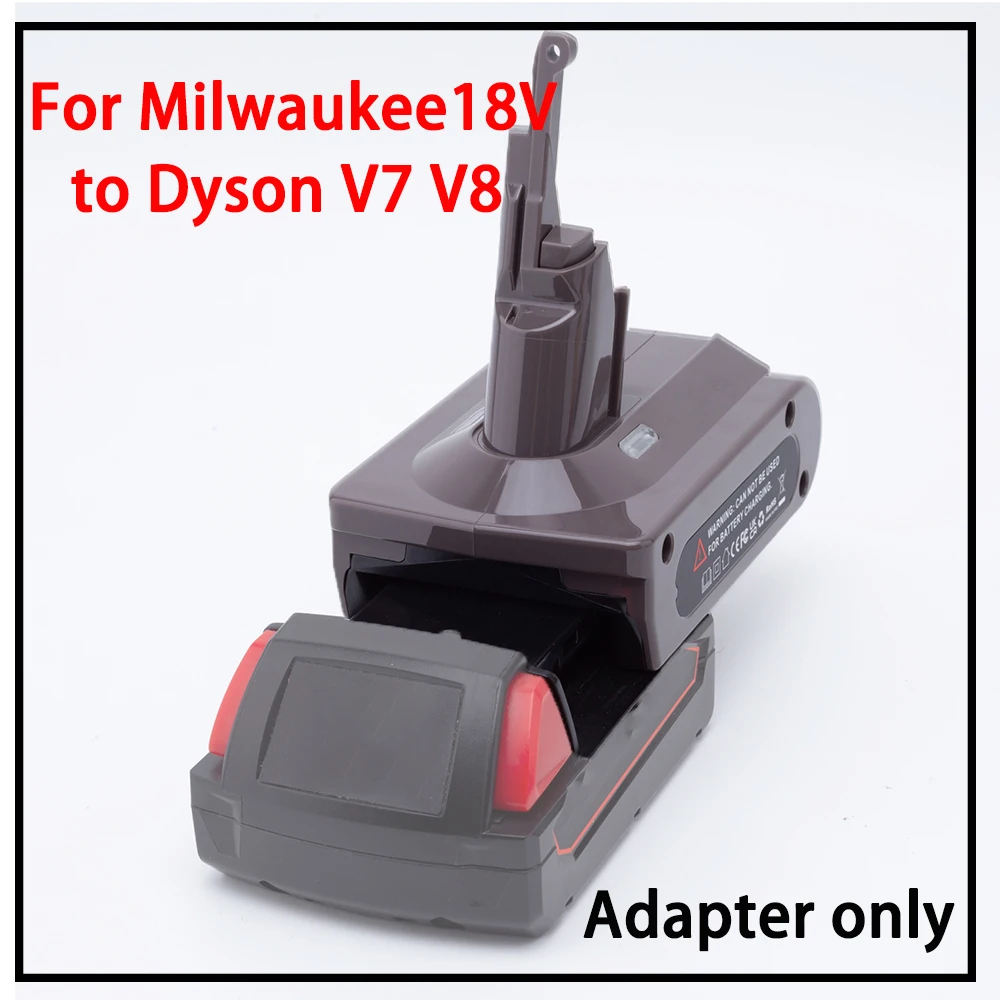 For Milwaukee 18V to Dyson V7 V8 Lithium-ion Battery Converter, Adapter Power To - £88.57 GBP