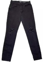 Levis By Denizen Size 30 Ultra High Rise Ankle Jegging Black Distressed ... - $8.81