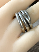 Vintage ATI  Sterling Silver Multi Band Ring Size 8.5 Made in Mexico - $55.00