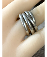 Vintage ATI  Sterling Silver Multi Band Ring Size 8.5 Made in Mexico - $67.75 CAD