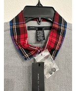 NWT Marc by Marc Jacobs Men&#39;s Gray Plaid Shrunken Fit Dress Shirt Sz XS ... - £33.27 GBP