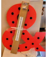 Pottery Barn Marquee Icon Light AMPERSAND Red OPEN BOX No Longer Availab... - $95.00