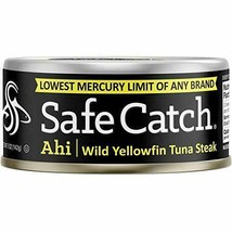 Safe Catch Ahi, Lowest Mercury Solid Wild Yellowfin Tuna Steak, 5 oz Can. The... - £30.68 GBP