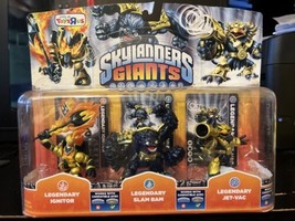 Toys R Us Exclusive Skylanders Giants  Legendary Ignitor, Slam Bam &amp; Jet-Vac 3Pk - £97.89 GBP