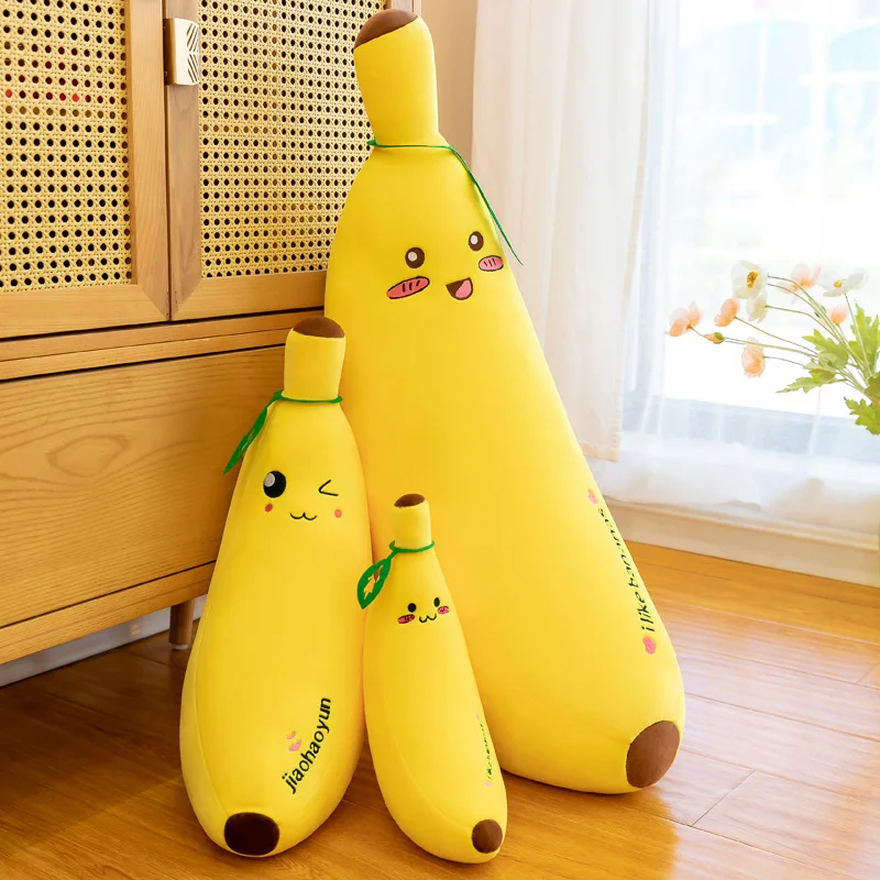 0 70cm new simulation banana plush stuffed toys cartoon cute big banana plush toys for thumb200