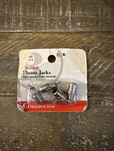 Radio Shack Shielded Phono Jacks Panel Mount Solder Terminals. 274-0346. - $9.78