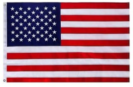 American Flag National Flag of the United States Embroidered 3 ft x 5 ft NEW! - £7.85 GBP