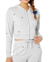 Splendid Sundown Joey Star Embroidered Full Zip Hoodie Long Sleeve Size ... - £23.32 GBP