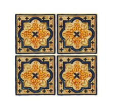 Minifigure Gold And Blue Ornamental Floor Tile 2X2 Construction Piece  T... - €3,06 EUR