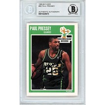 Paul Pressey Milwaukee Bucks Auto 1989 Fleer Basketball Signed Card Beck... - $97.00