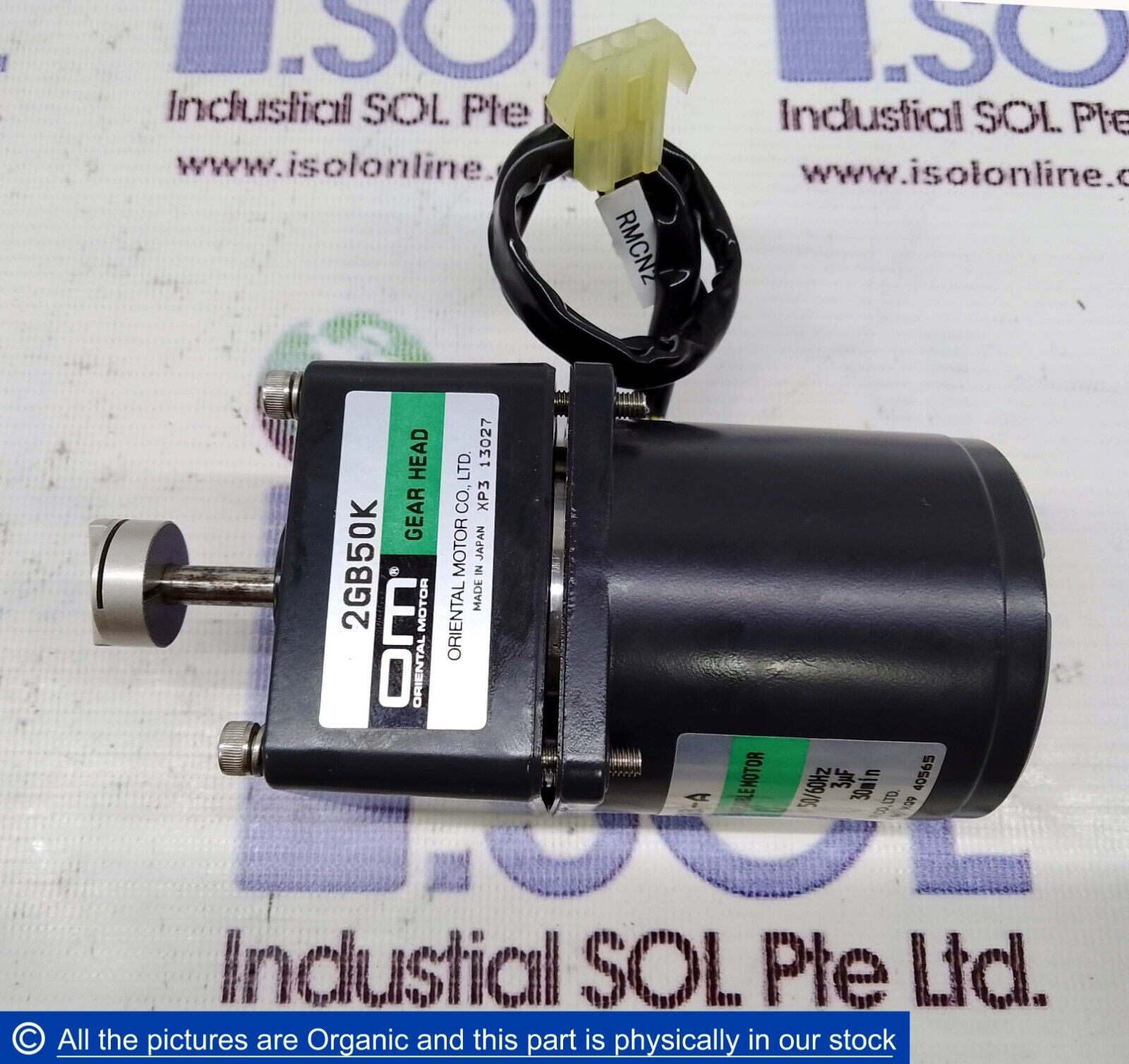 Oriental Motor 2RJ4GB-A Reversible Motor 1200/1450r/min W/ 2GB50K Gear Head - $312.00