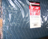 Big 72"x80" MOVERs BLANKET Blue Blue PaDDeD Quilted Moving Storage Cover... - $36.97