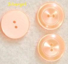Vintage Fluorescent Orange 2 Hole Plastic Buttons - £1.58 GBP