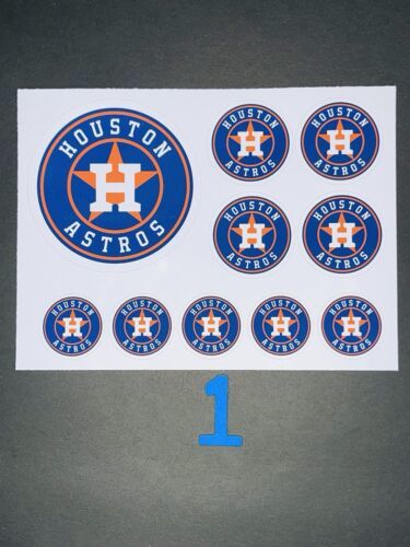 Astros Baseball High Quality Waterproof Stickers Set Bundle