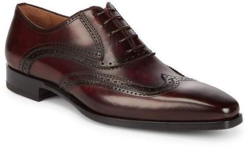 NEW Handmade Men's Dark Brown Leather Wing Tip Shoes, Men's Lace Up Formal New S