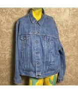 Vintage 80s Levi&#39;s Men&#39;s Trucker Denim Jacket WPL-423 Made in USA 2XL - £40.77 GBP