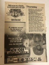 New York Undercover Tv Guide Print Ad Michael DeLorenzo Malik Yoba TPA17 - £4.65 GBP