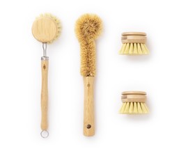 PLANT OATH | Bamboo Dish Brush Set #18 | Eco-Conscious Kitchen Cleaning Set - £20.71 GBP