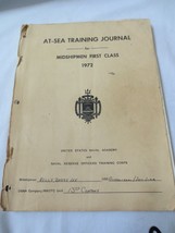 Vintage 1972 Navy Training Manual At-Sea Journal Midshipmen First Class - £19.57 GBP