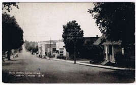 Postcard RPPC Main Street Lion&#39;s Head Bruce Peninsula Ontario - $13.95