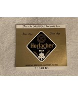 HORLACHER PREMIUM PILSNER  BEER LABEL  32 fl oz  Great condition!!  See Pics!!! - $2.50