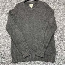 St. John&#39;s Bay Sweater Men Large Gray Plain Pullover Long Sleeve Crew Ne... - $345.09 MXN