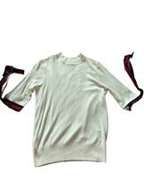 Who What Wear Woman’s 3/4 Sleeve Tie Pull Over Round Neck Size Medium Sw... - $237.33 MXN