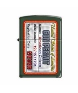 Zippo Lighter - Gun Permit Green Matte - 853209 - $41.51 CAD