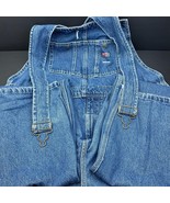 USA Works Carpenter Bib Overalls Mens 38x32 No Tag Blue Cotton Denim Wor... - $24.73