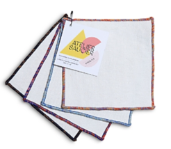 Atelier Saucier Rainbow Sky Cocktail Napkins, Set of 4 - $12.00