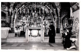 The Calvary Thirteenth Station of the Cross Jerusalem Black And White Postcard - £7.74 GBP