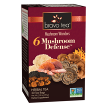 Bravo Herbal Tea Mushroom Wonders 6 shroom Defense Wellness Support 20Bags NOGMO - £6.38 GBP