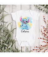 DISNEY STITCH Personalised Baby Vest - Disney BabyGrow - Stitch Sleepsui... - $10.98