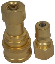 Commercial Extraction Brass Quick Connect Coupler 1/4 Inch Set 1 Male &amp; ... - $40.95