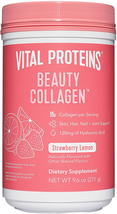 Beauty Collagen (Strawberry Lemon, Canister) - 120Mg of Hyaluronic Acid and 15G - £23.18 GBP