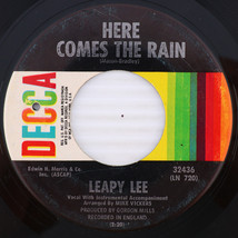 Leapy Lee – Here Comes The Rain/Send My Love - 1969 45 rpm Single Record 32436 - £3.54 GBP