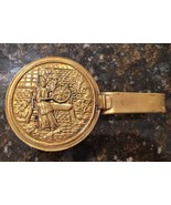 Vintage Brass Lidded Silent Butler Loom Motif Made in England - £20.94 GBP