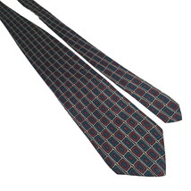 Vintage Ferrell Reed Men Tie Made in USA Geometric Pattern Designer Italian Silk - £18.28 GBP