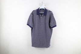 Vtg 90s Ralph Lauren Mens Large Faded Striped Color Block Collared Polo Shirt - £31.61 GBP