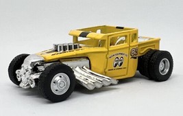 Hot Wheels Bone Shaker Rod Squad 4/5 Mooneyes Yellow Diecast Custom Wheels - $18.99