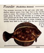 Flounder 1939 Salt Water Fish Art Gordon Ertz Color Plate Print Antique ... - $42.03 CAD