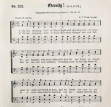 1883 Gospel Hymn Eternity Sheet Music Victorian Church Religious ADBN1ggg - £11.77 GBP