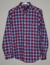 NEW Vineyard Vines Classic Fit Cotton Shirt Men&#39;s XS Plaid Red Velvet - £37.50 GBP